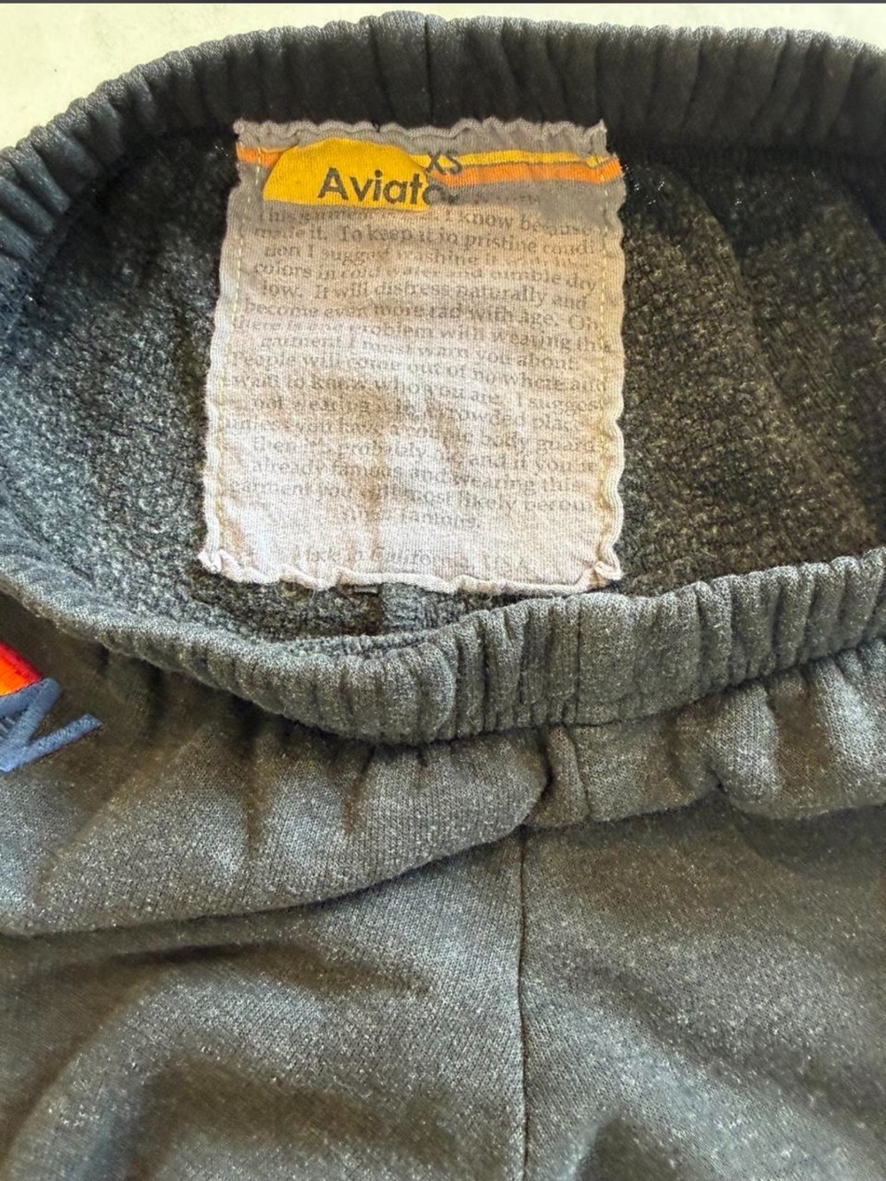 Aviator Nation Black Joggers with Rainbow Side Stripes - Picture 3 of 3
